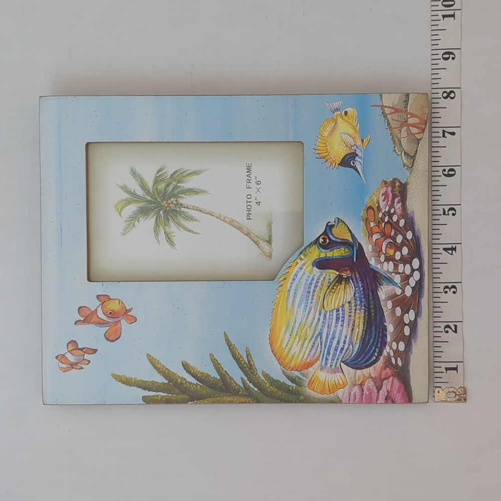 Tropical Colorful Fish Wooden Picture Frame - Picture 9 of 15